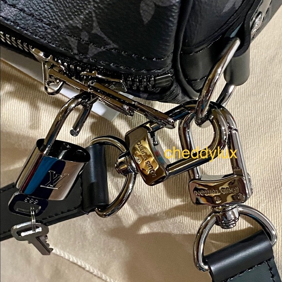 🖤🖤🖤AUTHENTIC LV KEEPALL BANDOULIÈRE 45 ECLIPSE - Picture 9 of 15